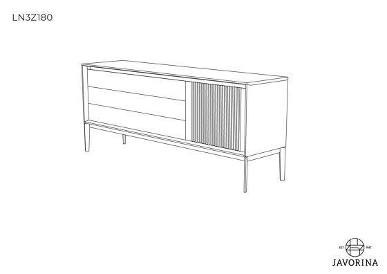 Link + | Storage Cabinet LN3Z180W | Sideboards / Kommoden | Javorina