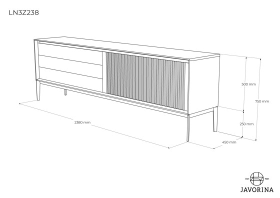 Link + | Storage Cabinet LN3Z238C | Cabinets | Javorina