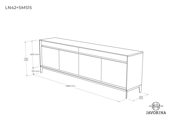 Link + | Storage Cabinet LN42C | Cabinets | Javorina