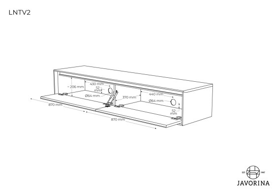 Link + | Storage Unit LNTV2N | Sideboards / Kommoden | Javorina