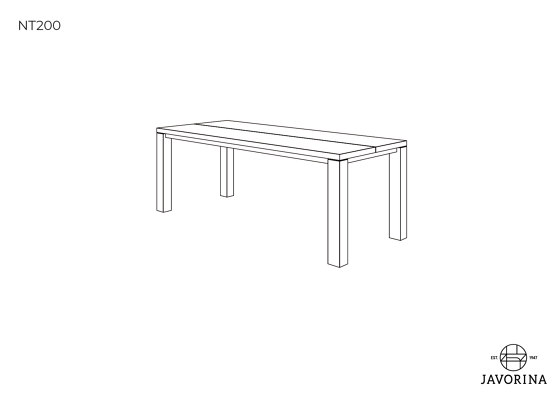 Next | Table NT200N | Dining tables | Javorina