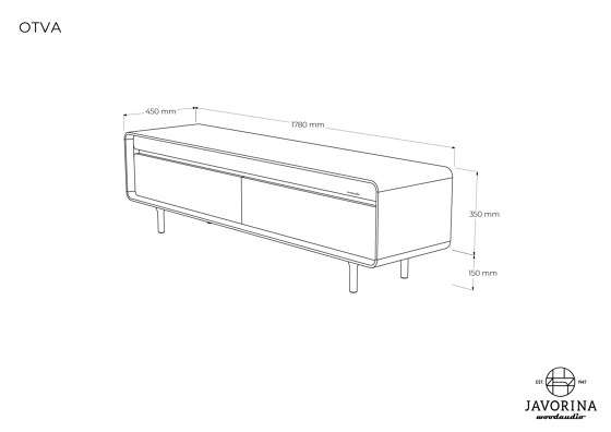 Olia | Storage Unit Audio OTVAN | TV & Audio Furniture | Javorina