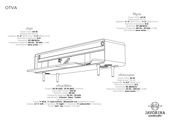 Olia | Storage Unit Audio OTVAN | TV & Audio Furniture | Javorina