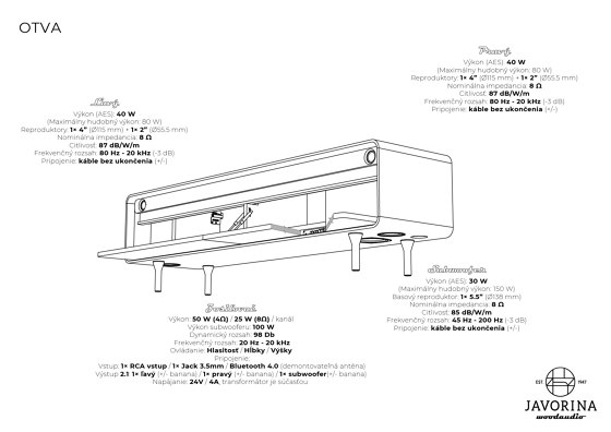 Olia | Storage Unit Audio OTVAN | Muebles de TV y HiFi | Javorina