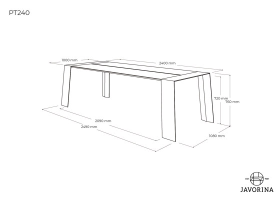 Pure | Table PT240C | Dining tables | Javorina