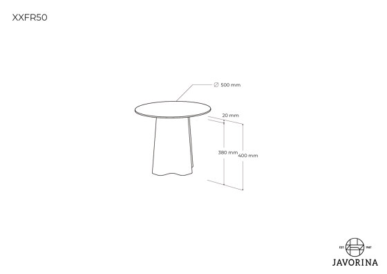 XX | Coffee Table XXFR50N | Tavolini alti | Javorina