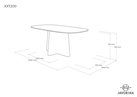 XX | Table XXT160C | Tables de repas | Javorina