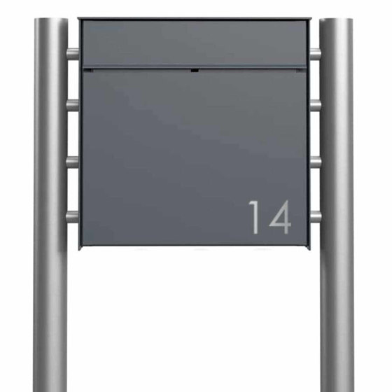 Goethe | Design pedestal letterbox GOETHE ST-R - RAL of your choice | Buzones | Briefkasten Manufaktur