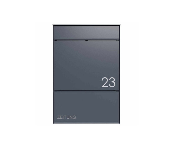 Goethe | Design surface-mounted letterbox GOETHE AP with newspaper compartment - RAL of your choice | Buchette lettere | Briefkasten Manufaktur