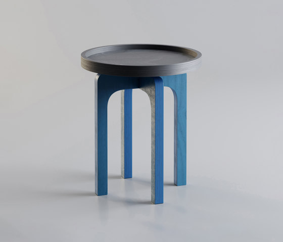 Arco | Chiasmo-basalt grey and capri blue | Coffee tables | MoodWood