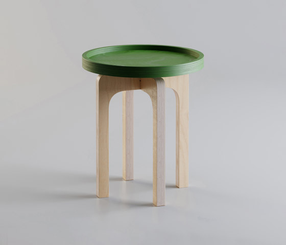Arco | Chiasmo-natural and pistache green | Tables basses | MoodWood