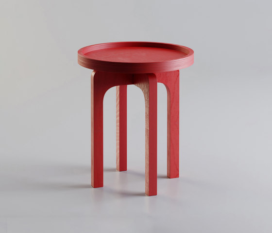 Arco | Chiasmo-ruby red | Coffee tables | MoodWood