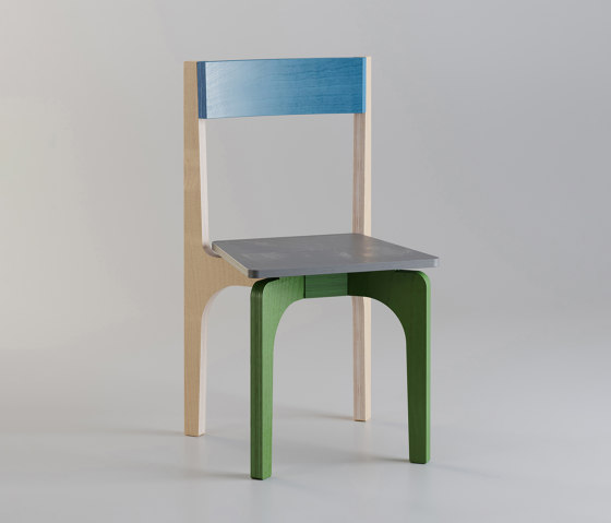 Arco | Tua-natural, pistache green, basalt grey and capri blue | Chairs | MoodWood