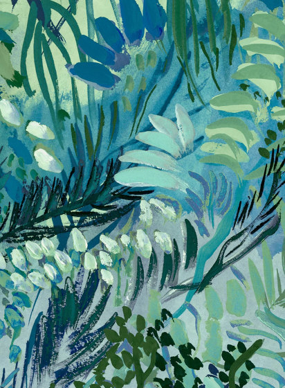 Les Vagabondes Bleu | Revêtements muraux / papiers peint | ISIDORE LEROY
