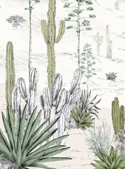 Succulentes Naturel | Revestimientos de paredes / papeles pintados | ISIDORE LEROY