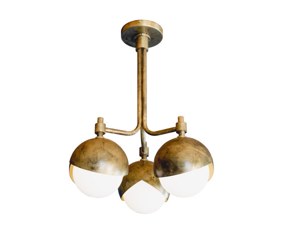 Benedict | 3 Light  Lantern - Tall (Antique brass) | Deckenleuchten | Trella