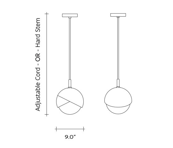Benedict | Pendant - 9 inch (Lavendar) | Lampade sospensione | Trella