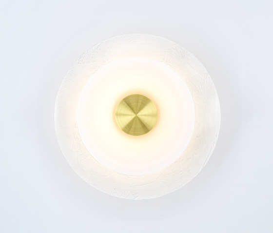 Klein | Sconce (Ginkgo etch in eggshell ) | Wall lights | Trella