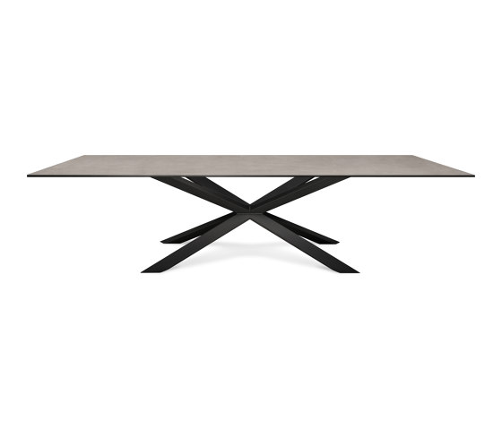 Mea induction dining table | Cosmo Grey | Cross legs | Hobs | ATOLL