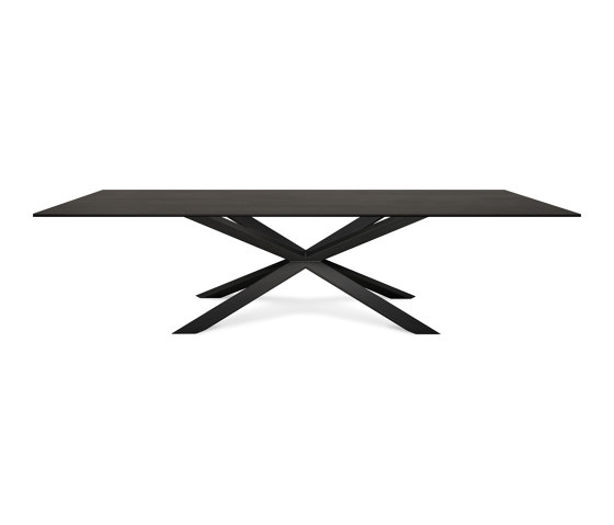 Mea induction dining table | Malm Black | Cross legs | Hobs | ATOLL