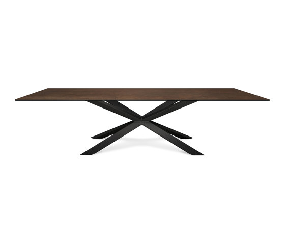 Mea induction dining table | Moma Rusteel | Cross legs | Hobs | ATOLL