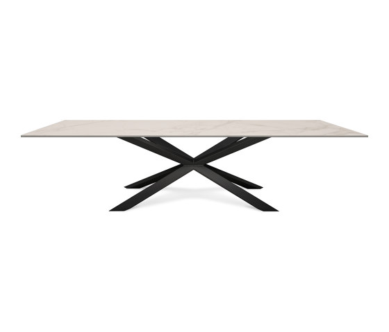 Mea induction dining table | Vagli Gold | Cross legs | Hobs | ATOLL