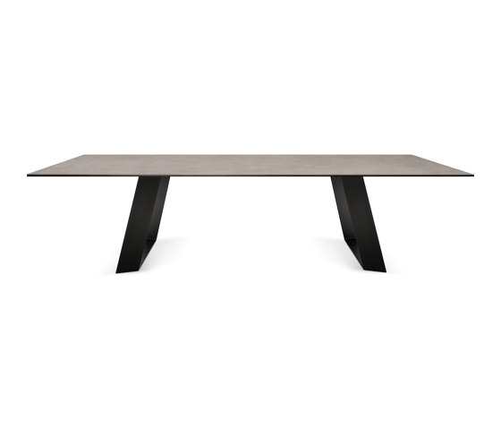 Mea mesa con inducción | Cosmo Grey | Dura Edge patas de mesa | Placas de cocina | ATOLL
