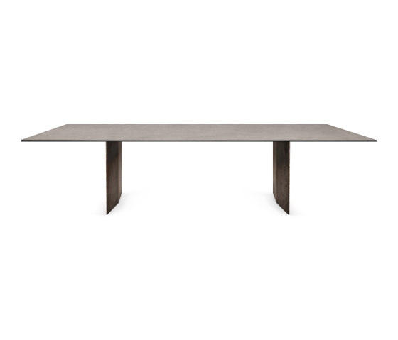 Mea induction dining table | Cosmo Grey | Frame legs | Hobs | ATOLL