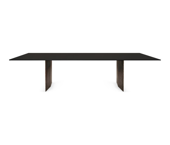 Mea induction dining table | Grum Black | Frame legs | Hobs | ATOLL