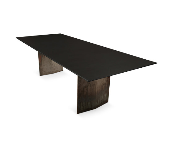 Mea tavolo da pranzo a induzione | Grum Black | Frame gambe del tavolo | Piani cottura | ATOLL
