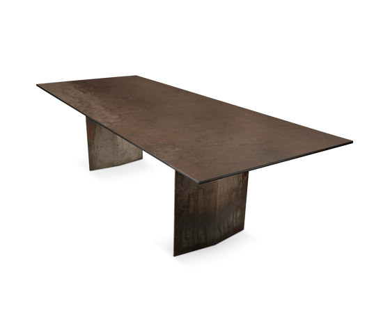 Mea induction dining table | Moma Rusteel | Frame legs | Hobs | ATOLL