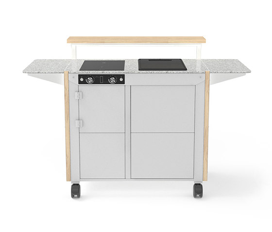 Multo Chef Outdoor kitchen | white | with counter | Hobs | ATOLL