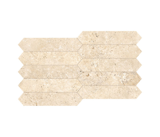 Astrum Ivory Cross Cut Muretto Geometrico 30,5x53,8 | Carrelage céramique | Ceramiche Supergres