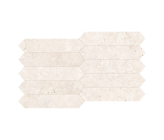 Astrum White Cross Cut Muretto Geometrico 30,5x53,8 | Keramik Fliesen | Ceramiche Supergres