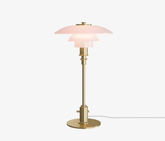 PH 2/1 Pale Rose Laiton Lampe de Table | Luminaires de table | Louis Poulsen