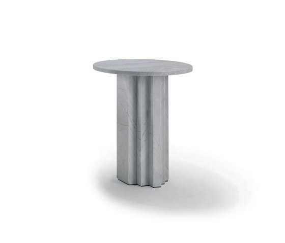 Scalea Small table 45 - Bardiglio marble Version | Mesas auxiliares | ARFLEX