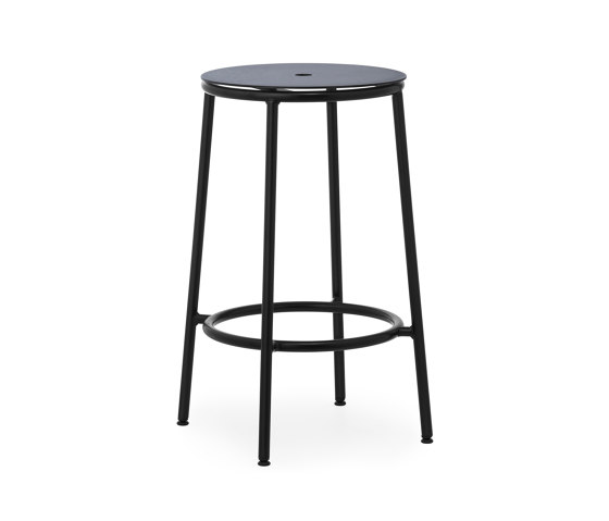 Circa Barstool 65 cm Black Steel | Bar stools | Normann Copenhagen