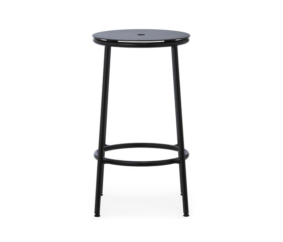 Circa Barstool 65 cm Black Steel | Bar stools | Normann Copenhagen