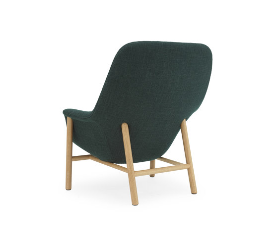 Drape Lounge Chair High With Headrest Oak | Sillones | Normann Copenhagen