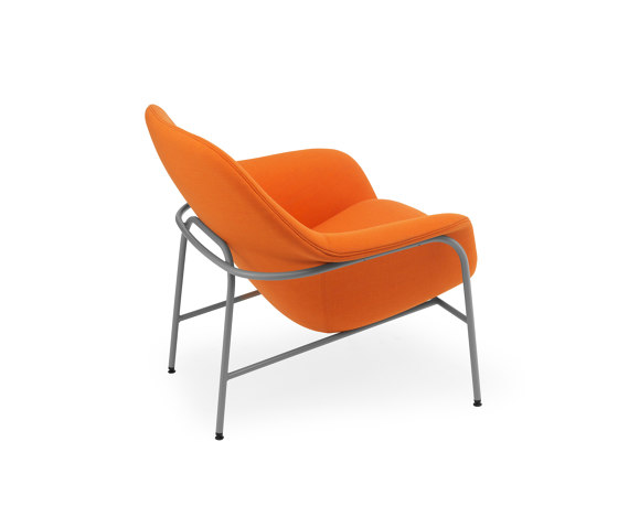 Drape Lounge Chair Low Grey Steel Remix | Sessel | Normann Copenhagen