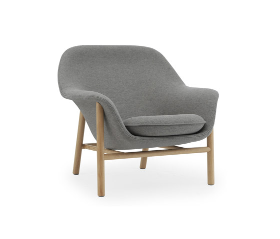 Drape Lounge Chair Low Oak | Armchairs | Normann Copenhagen