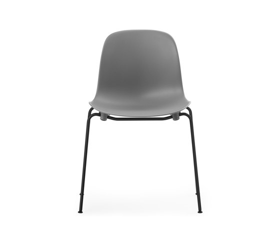 Form Chair Stacking Black Steel Grey | Sillas | Normann Copenhagen