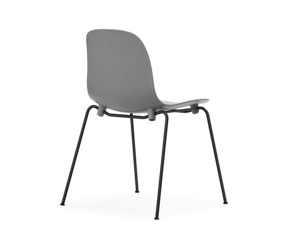 Form Chair Stacking Black Steel Grey | Chaises | Normann Copenhagen