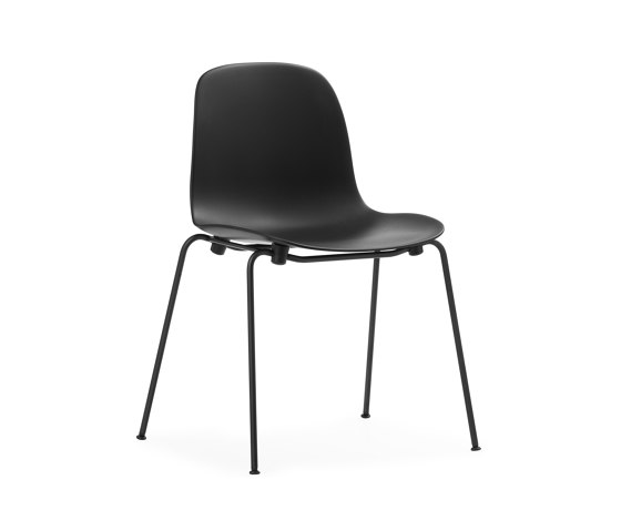 Form Chair Stacking Black Steel Black | Chaises | Normann Copenhagen