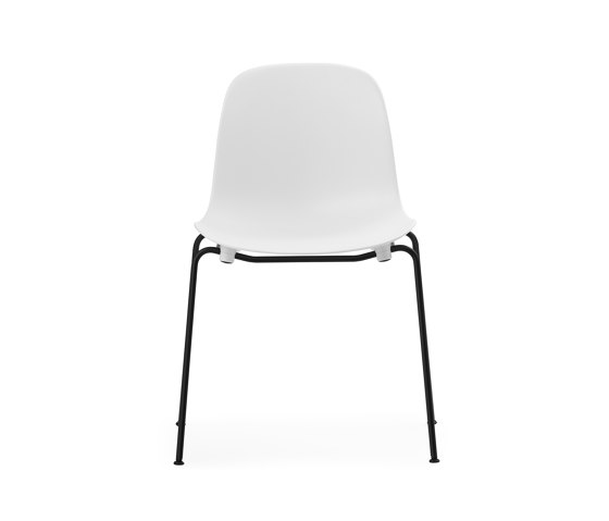 Form Chair Stacking Black Steel White | Chairs | Normann Copenhagen