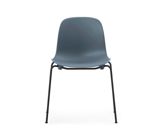 Form Chair Stacking Black Steel Blue | Sillas | Normann Copenhagen