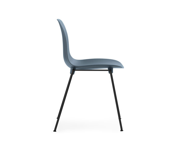 Form Chair Stacking Black Steel Blue | Chaises | Normann Copenhagen