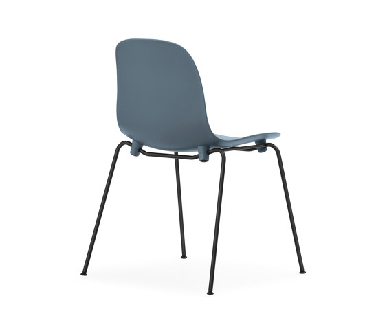 Form Chair Stacking Black Steel Blue | Stühle | Normann Copenhagen