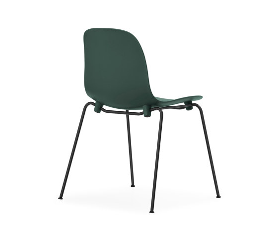 Form Chair Stacking Black Steel Green | Chaises | Normann Copenhagen