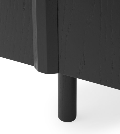 Rib Sideboard Soft Black | Aparadores | Normann Copenhagen